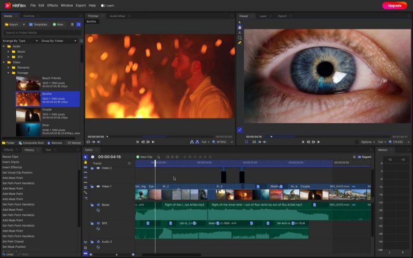 HitFilm is the best free video editing software overall