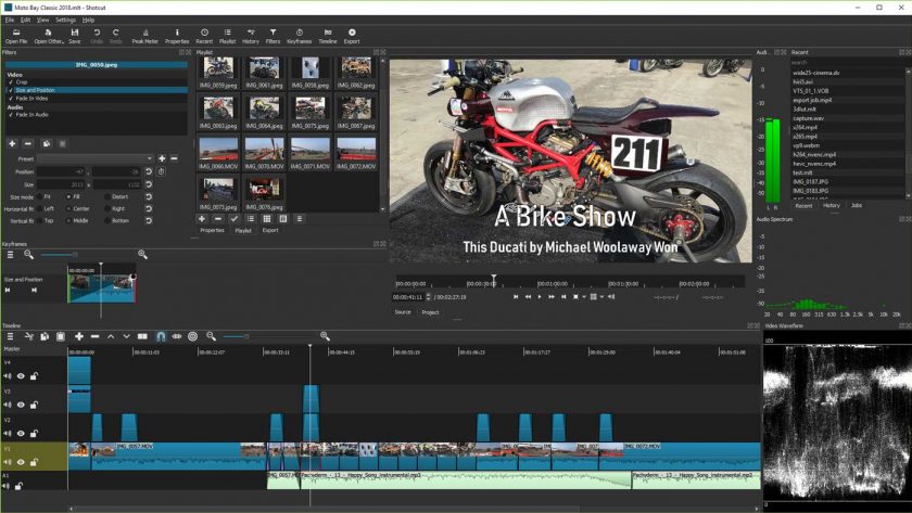 Shotcut is the best free open-source video editor