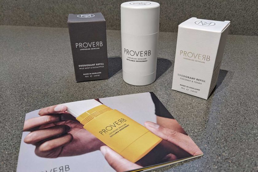 Proverb refillable natural deodorant