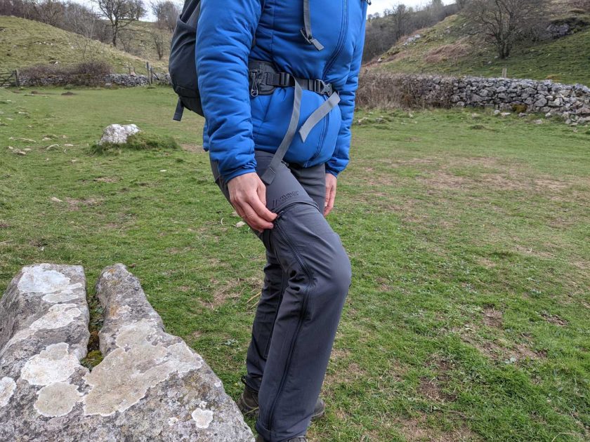 The Maier Sports NATA trousers zip-off zips are very streamlined