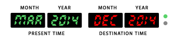 Screen-shot of clock from the HURv Tech website.