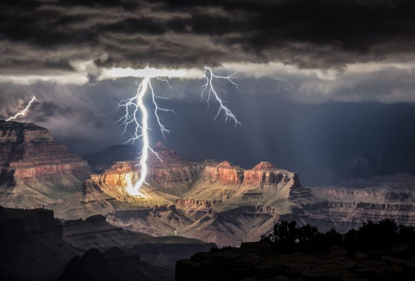 This picture was taken using a 25-second shutter speed in the Grand Canyon by photographer Rolf Maeder. Photo via Esquire.
