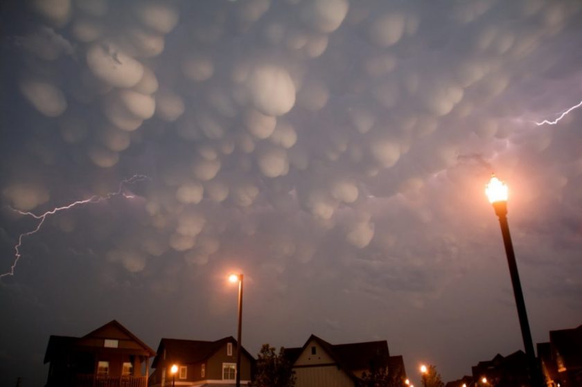 These are mammatus clouds. Pretty crazy. Photo via Matador Network.