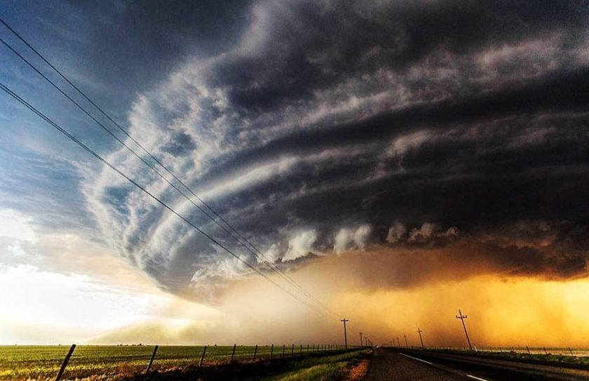 This photo was taken by a storm-chaser photographer as part of a series set in the USA’s infamous Tornado Alley.