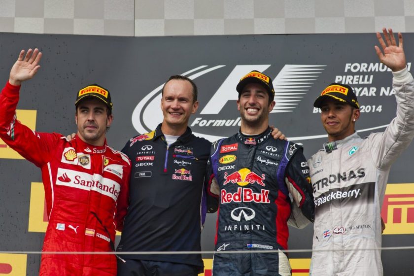 The podium. Photo: Getty Images/Red Bull Content Pool.