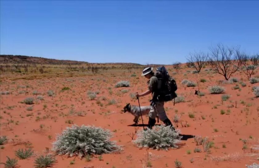 Marquis hiking with a friend. Screen grab from Marquis's Video