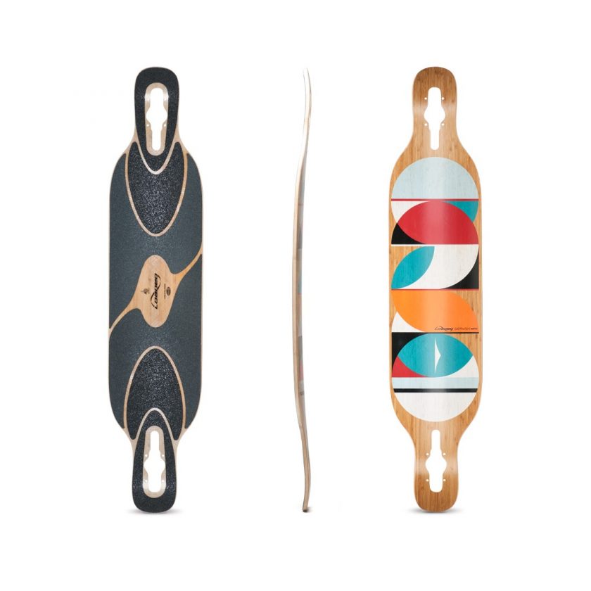 The Dervish Sama's new look is the result of Loaded Boards' exploration in color theory and geometry. Photo from Loaded Boards.