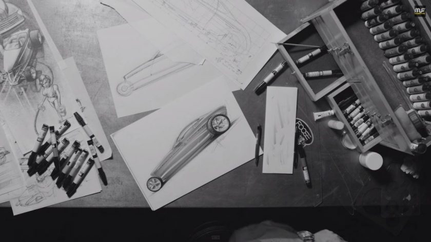 In the end "the drawing is just a tool, to build the ultimate piece of art". Photo is a screen grab from the YouTube video.