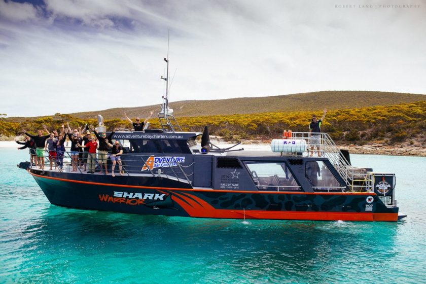 The shark warrior. Photo from Adventure Bay Charters.