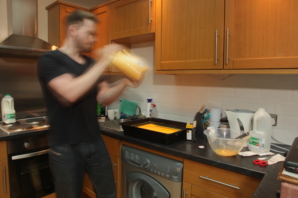 Then mix...