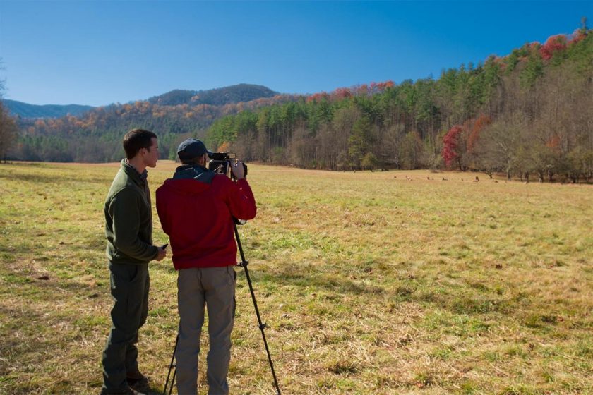 Will and Jim Pattiz at work. Possibly the best office in the world!. Photo courtesy of MTJP.