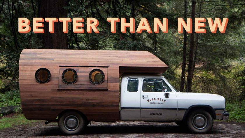 Patagonia's 'Worn Wear' repair center recently went mobile and toured the US. It will be back in the autumn. Photo from Patagonia