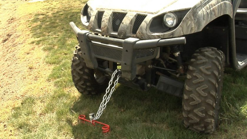 Having been tested by a University Engineering Department, P-Locks can hold down and protect the heaviest gear. Photo: P-Locks