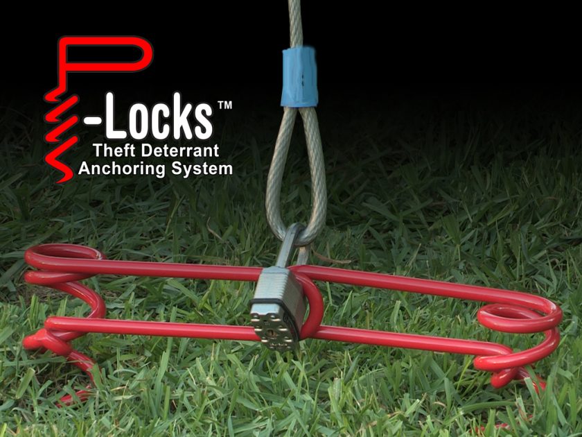 The security from P-Locks comes from it's unique dual counter-rotating screw design. Photo: P-Locks