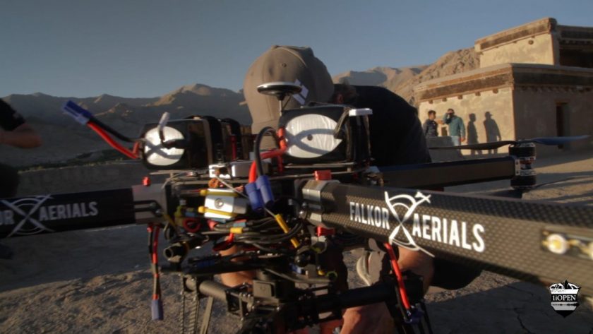 The hand-built Falkor Aeriels drone that captured these amazing shots.
