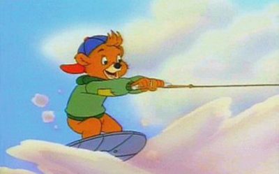 Kit Cloudkicker shredding the atmosphere. Photo: courtesy of the Walt Disney Archives via Wyp Aviation
