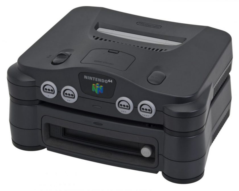 The 64DD added a magnetic disk drive to the Nintendo 64. It was only only released in Japan in 1999, and only ten pieces of software were made until the unit was discontinued in February 2001.