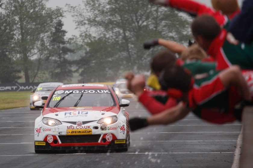 Ashley Sutton claimed his first ever BTCC win at Croft. Photo: BTCC