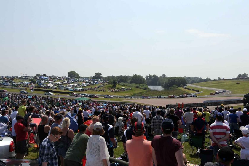 Huge, festival-like crowds descended on a sun-drenched Oulton Park. Photo: BTCC