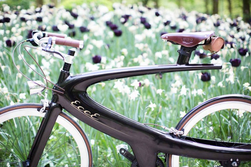 The Opus Cruise features accents in natural brown leather and chrome. Photo: courtesy ECCE Cycles