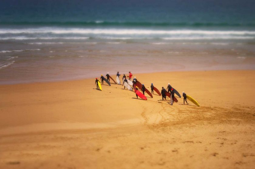 A surf school is a great way to learn how to surf and meet like-minded people. Photo: Flickr/palomine