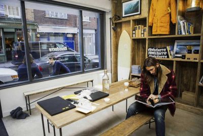 Finisterre's London shop.