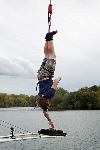 Perfect dunking technique. Photo: GWR