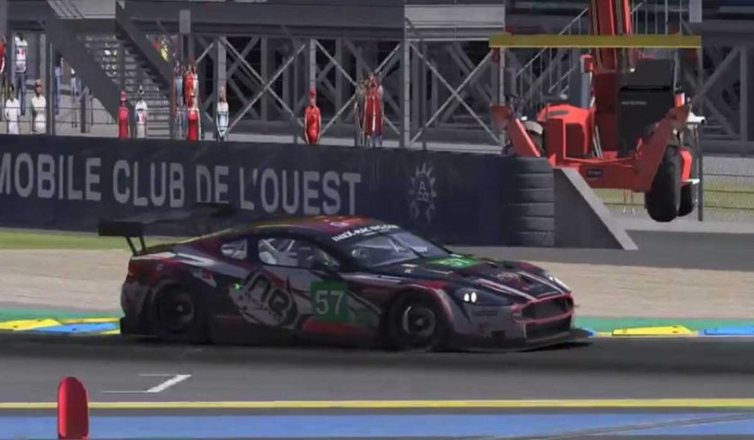 The ineX Racing Aston Martin DBR9 took the first half of a Le Mans double for the team.