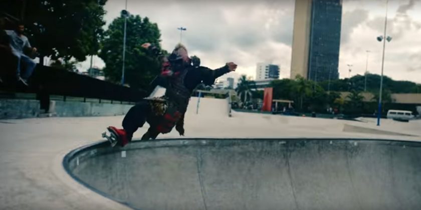 Samurai clipping the coping. Photo: screenshot from video