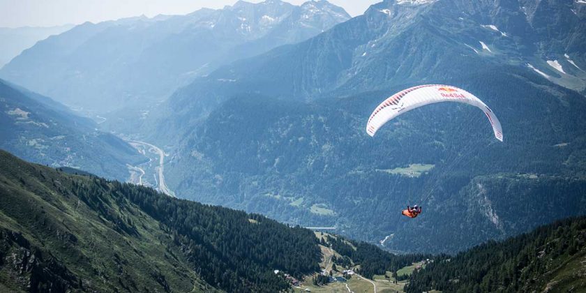 Aaron Durogati at Red Bull X-Alps in Switzerland. Photo: Kelvin Trautman/ Red Bull Content Pool