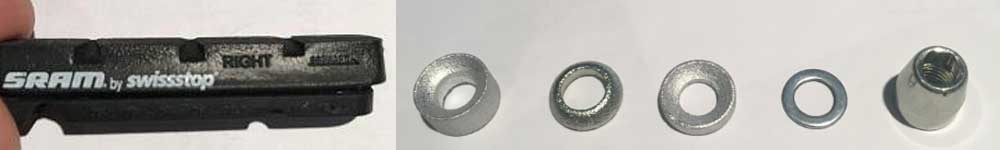 adjusting bicycle brake pads