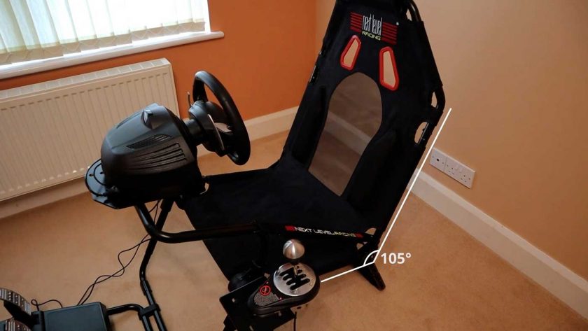 Next Level Racing GT Lite seat recline angle