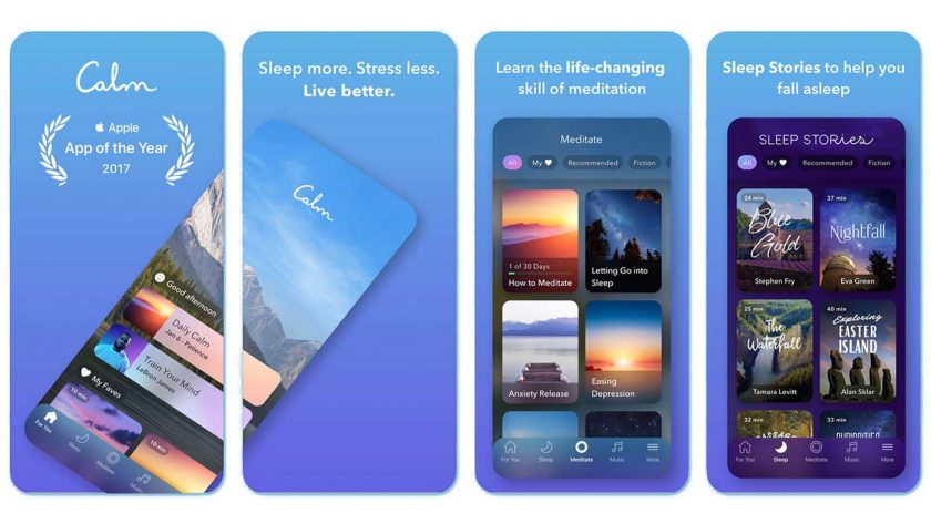The Calm meditation app