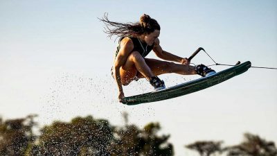 Meagan Ethell wakeboarding