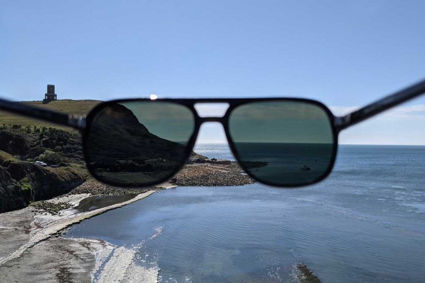 Looking through the polarised lenses of the Vallon Howlin’ sunglasses