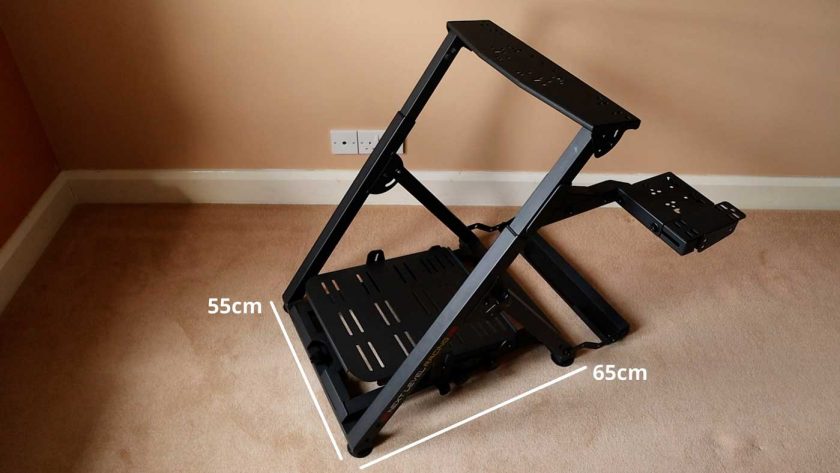 Next Level Racing Wheel Stand 2.0 base footprint size