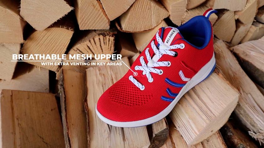 Breathable mesh upper of the Relance RL-01 running shoe