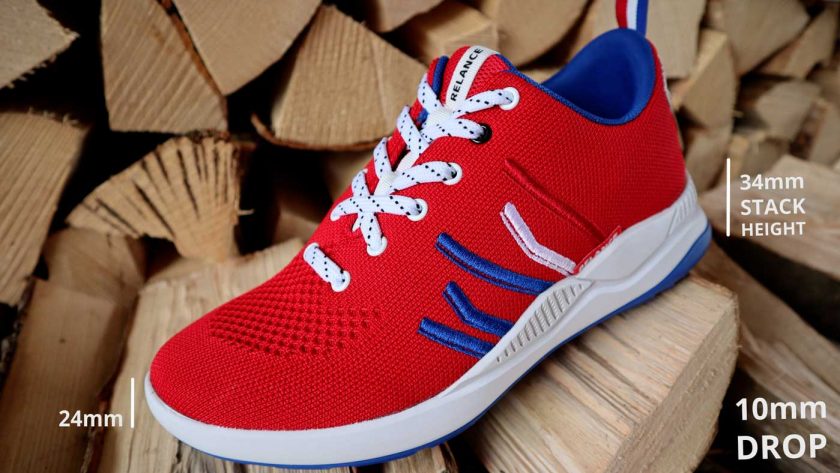 The Relance RL-01 has a 34mm stack height and 10mm heel-to-toe drop