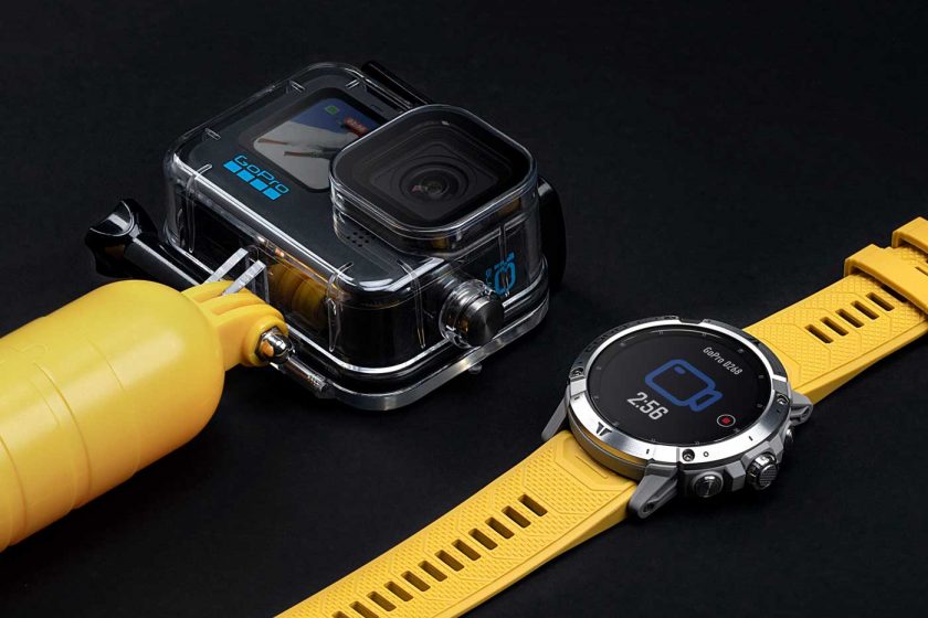 The Coros Vertix 2 controlling GoPro 10 action camera