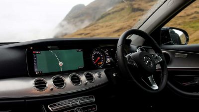 Aftermarket single DIN car stereo system