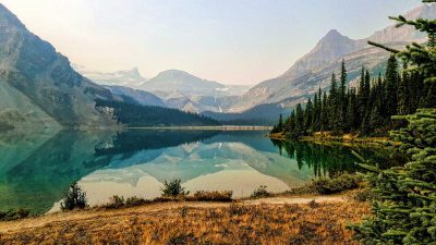 Bow Lake in Alberta, Canada