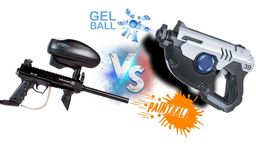 Gel ball vs paintball