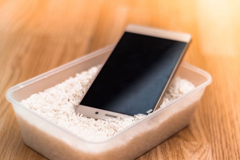 Camping hack 2: Dry phone in rice if you drop it in water