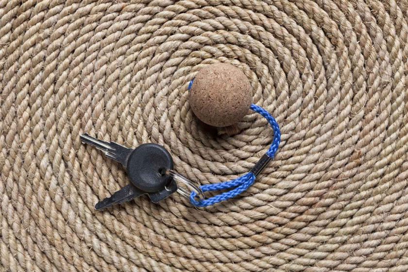 Camping hack 1: Tie a cork to keys to prevent them from sinking