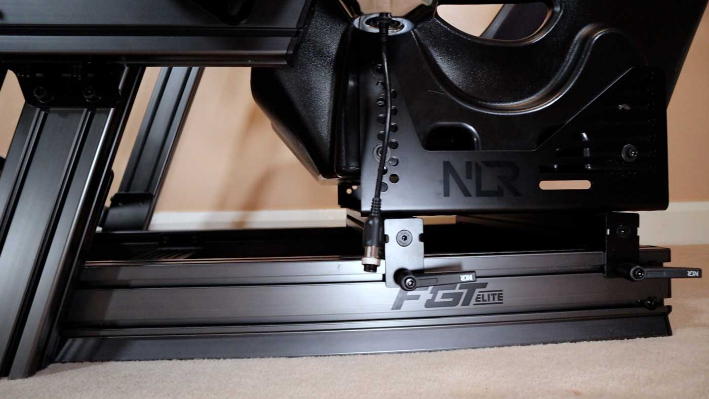 The Next Level Racing F-GT Elite profile is coated in a gorgeous post anodised carbon grey finish
