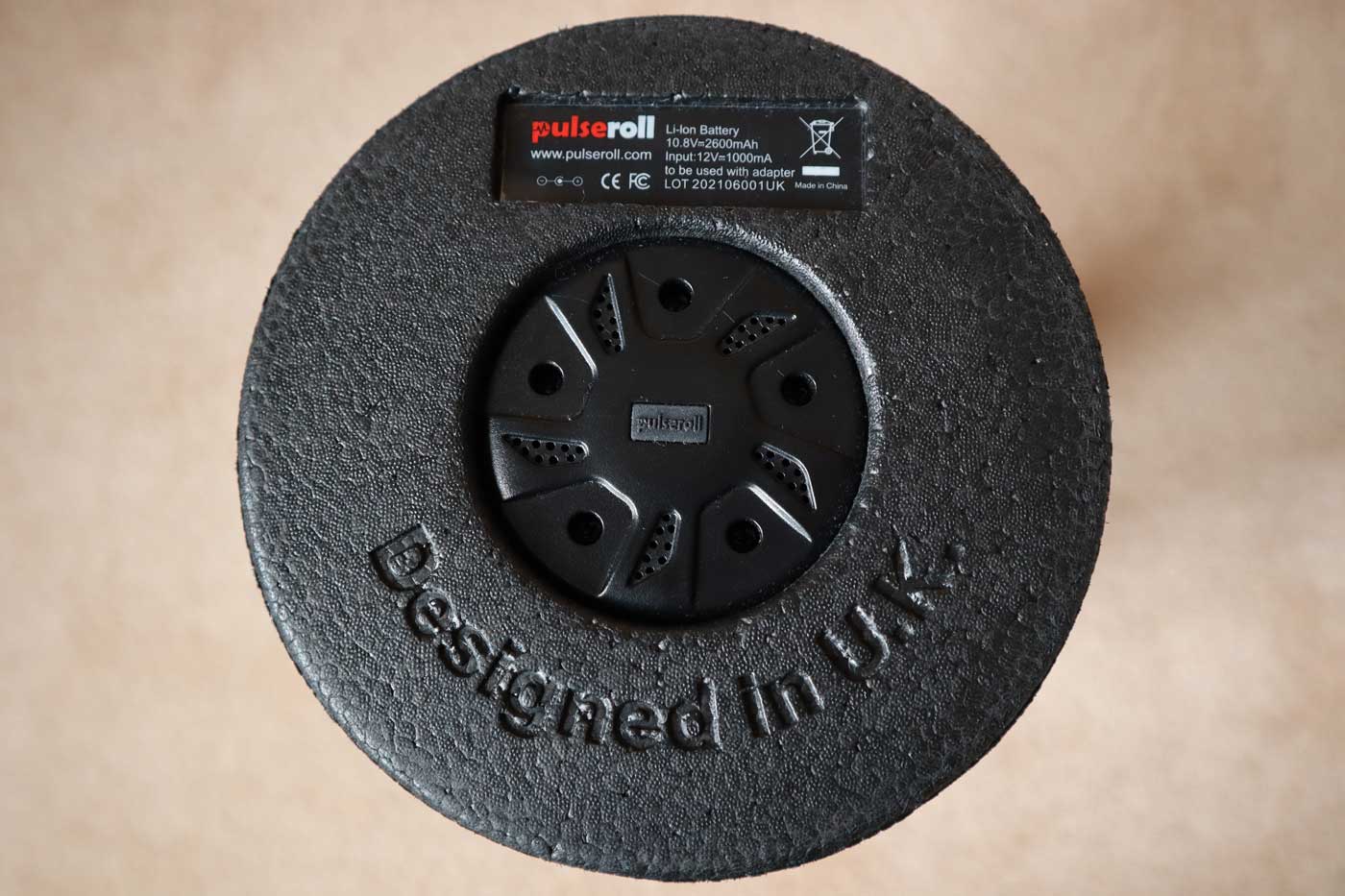 The cooling fan on the Pulseroll Vibrating Foam Roller Pro