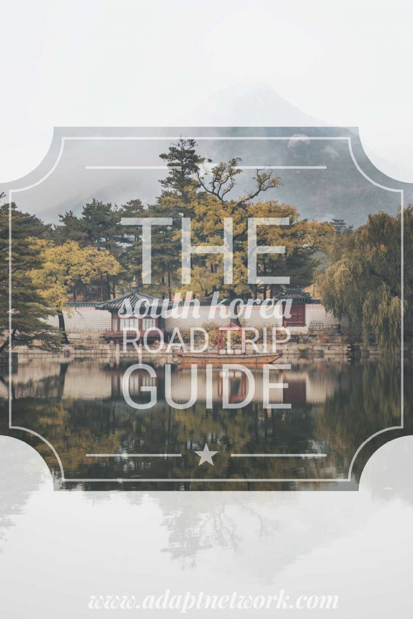 South Korea road trip guide pin