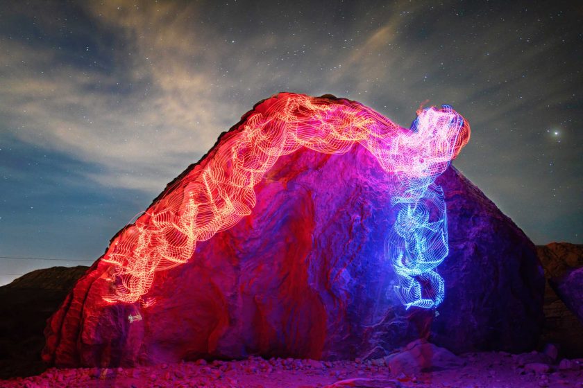 A long exposure climbing photo called ‘CHiPs’ by Luke Rasmussen