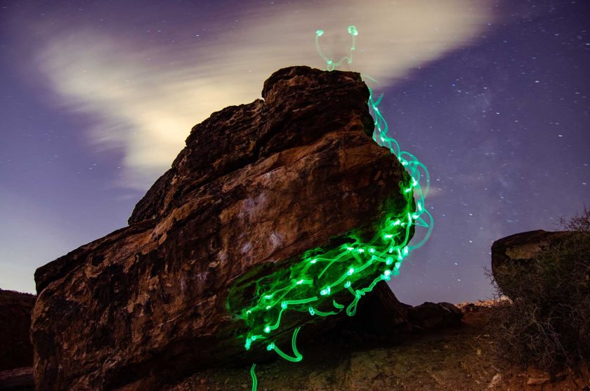 A long exposure climbing photo called ‘Monkey Bars’ by Luke Rasmussen