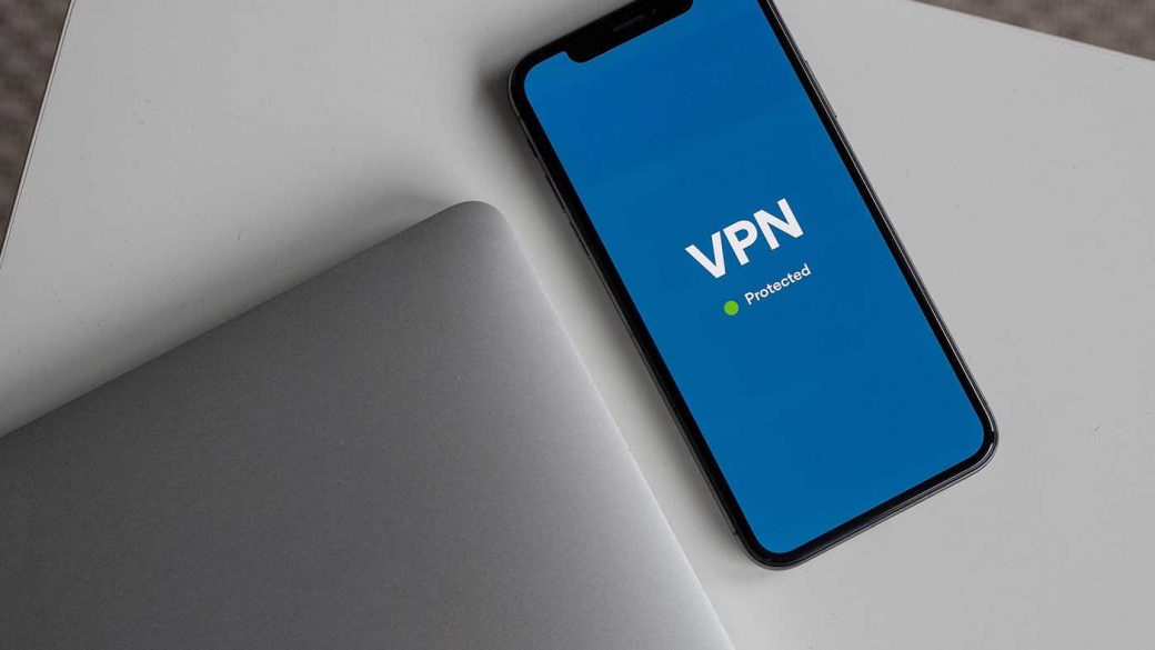 A free VPN installed on a smartphone